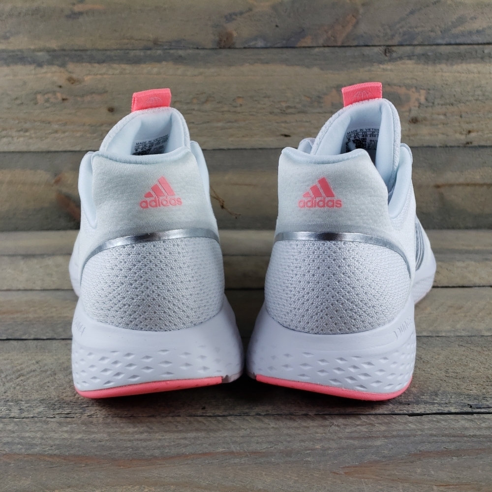 adidas Edge Lux 5 Women's Running Casual Shoes White, Acid Red Metallic Silver - Picture 4 of 11
